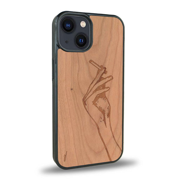 Coque iPhone 14 + MagSafe® - La Garçonne - Coque en bois