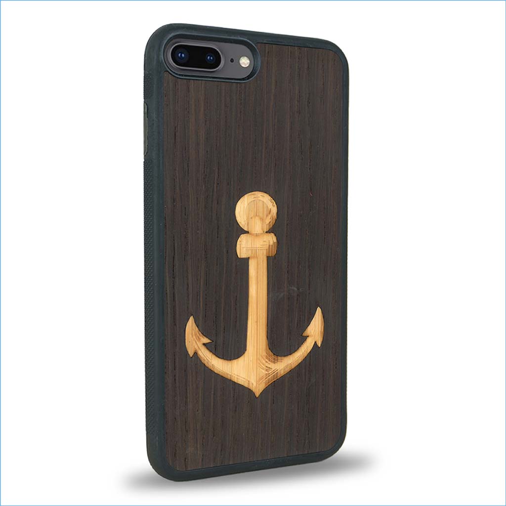 Coque iPhone 7 Plus / 8 Plus - L'Ancre - Coque en bois
