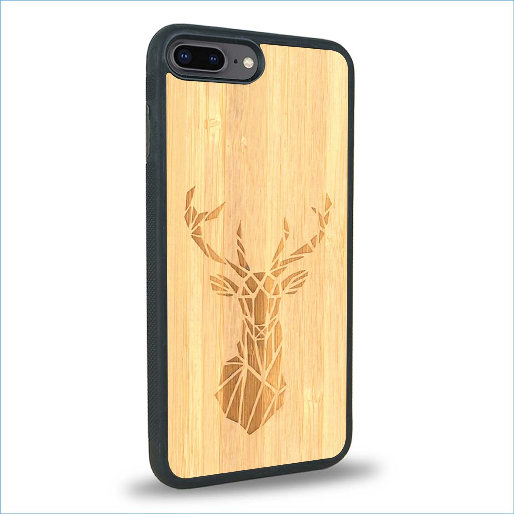 Coque iPhone 7 Plus / 8 Plus - Le Cerf - Coque en bois