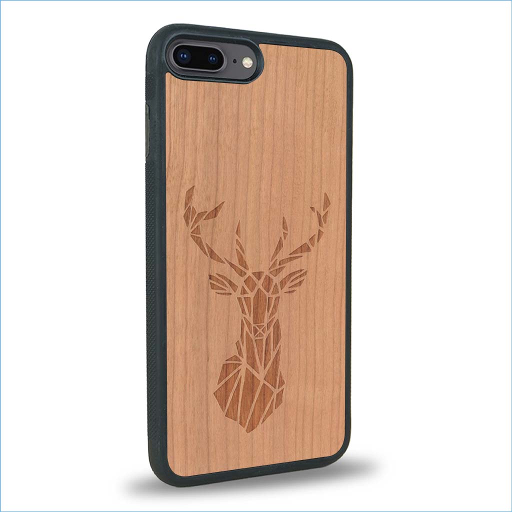 Coque iPhone 7 Plus / 8 Plus - Le Cerf - Coque en bois