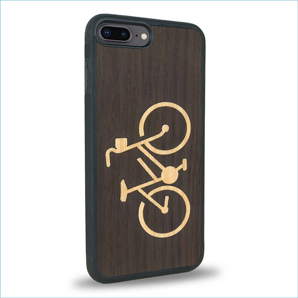 Coque iPhone 7 Plus / 8 Plus - Le Vélo - Coque en bois