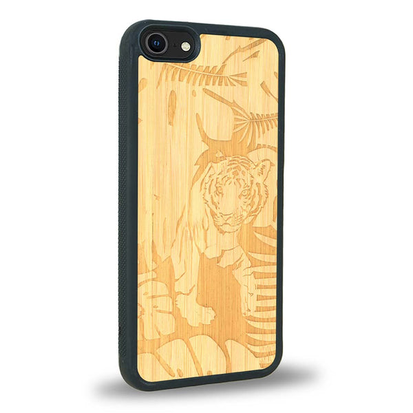 Coque iPhone SE 2020 - Le Tigre - Coque en bois