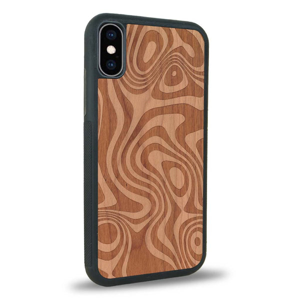 Coque iPhone XS - L'Abstract - Coque en bois