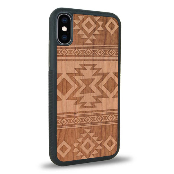 Coque iPhone XS - L'Aztec - Coque en bois