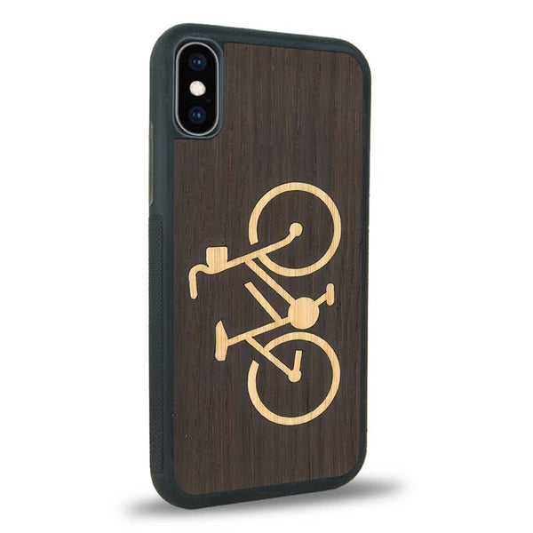 Coque iPhone XS - Le Vélo - Coque en bois