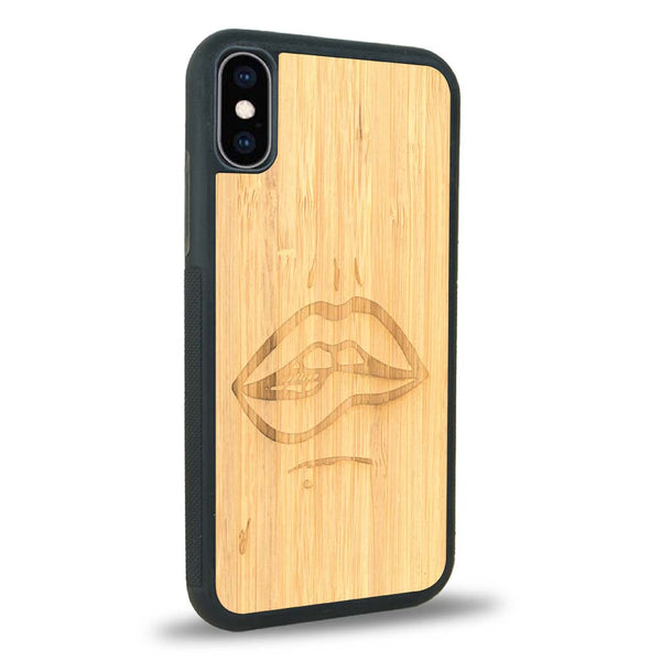 Coque iPhone XS Max - The Kiss - Coque en bois