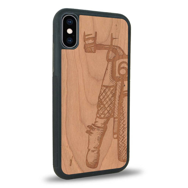 Coque iPhone XS - On The Road - Coque en bois
