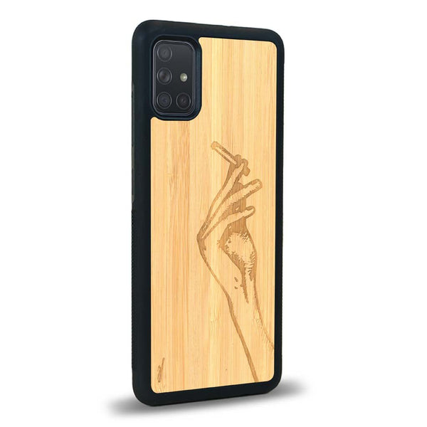 Coque Samsung A51 - La Garçonne - Coque en bois