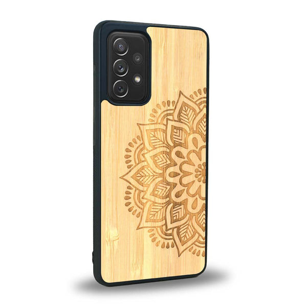 Coque Samsung A72 5G - Le Mandala Sanskrit - Coque en bois
