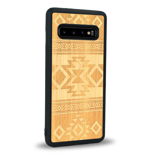 Coque Samsung S10+ - L'Aztec - Coque en bois