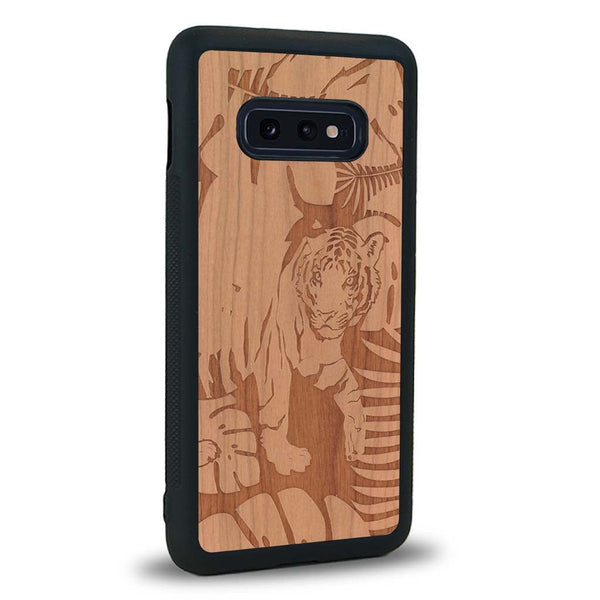Coque Samsung S10E - Le Tigre - Coque en bois