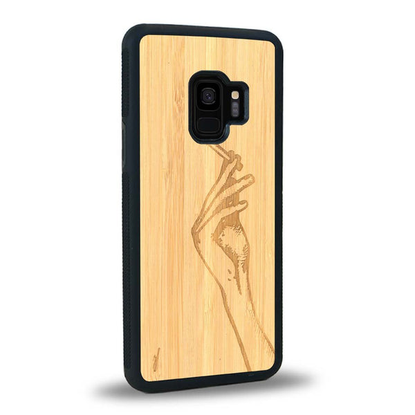 Coque Samsung S9 - La Garçonne - Coque en bois