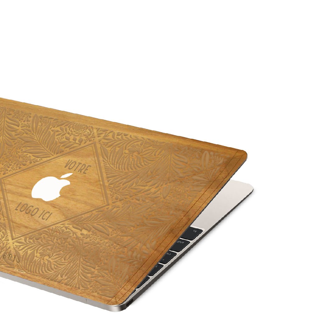 Coque en Bois - Cover Macbook Merisier - Personnalisable