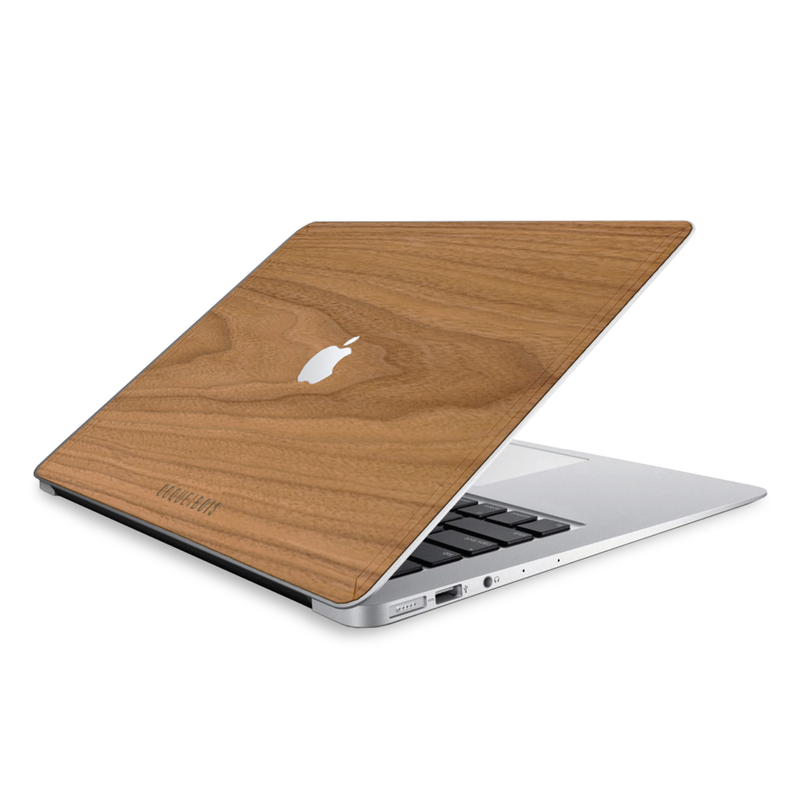 Cover Macbook en bois - protection adhésive pour Macbook - Coque en Bois