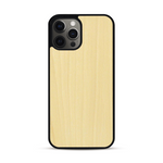 Coque de protection en bois véritable fabriquée en France pour  sans gravure avec un design minimaliste et moderne