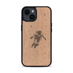 Coque de protection en bois véritable fabriquée en France pour  sur le thème des astronautes