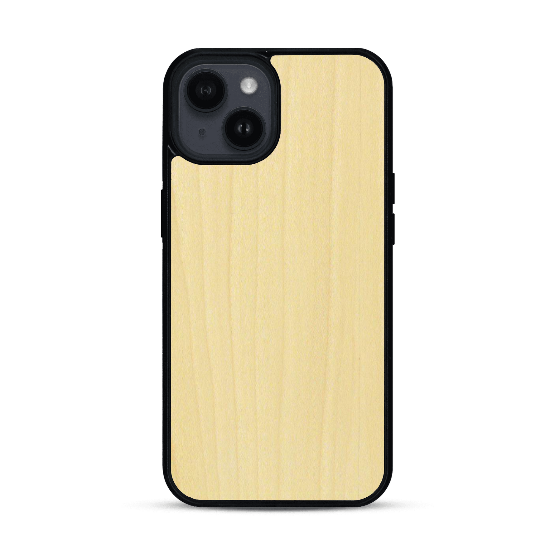 Coque de protection en bois véritable fabriquée en France pour  sans gravure avec un design minimaliste et moderne