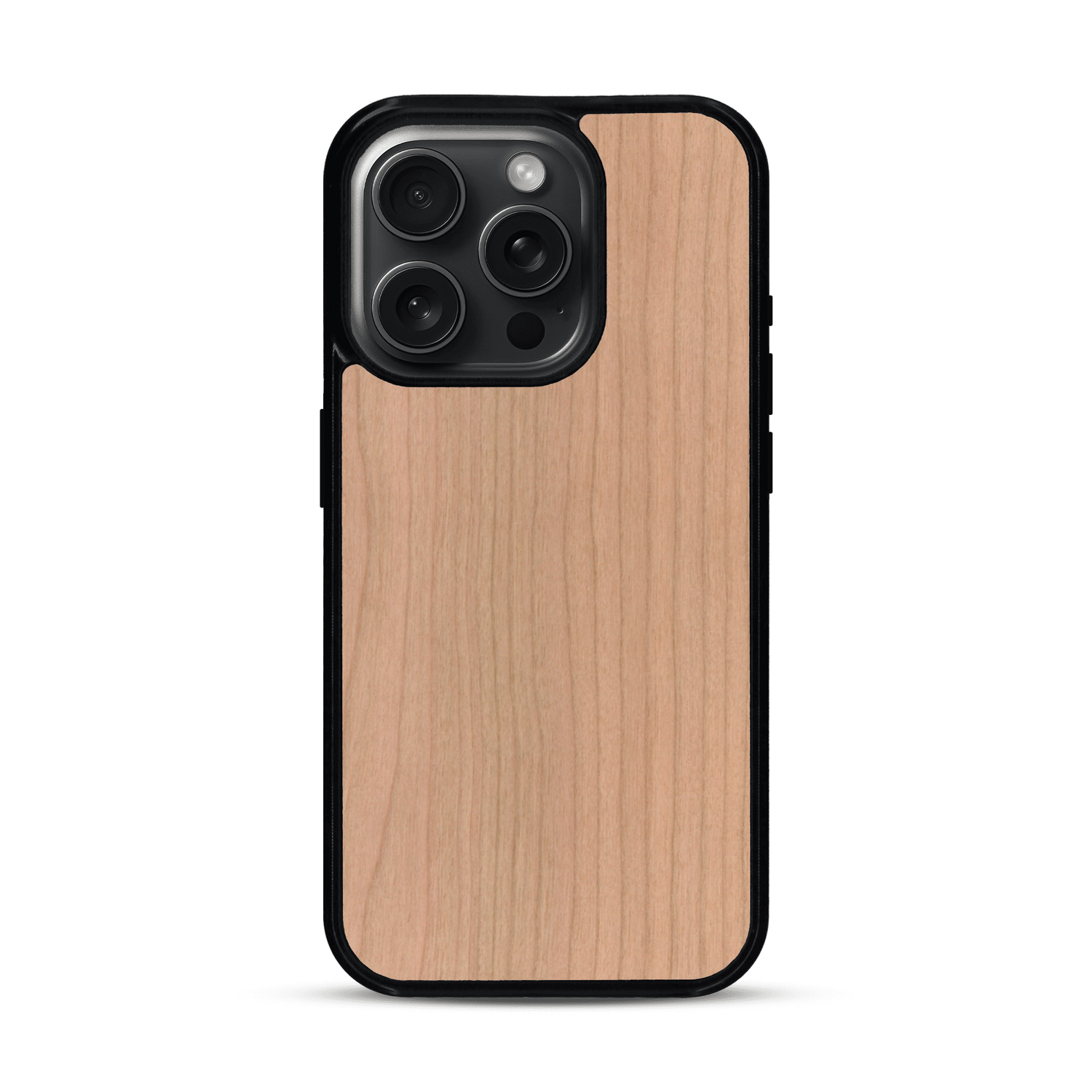 Coque de protection en bois véritable fabriquée en France pour  sans gravure avec un design minimaliste et moderne
