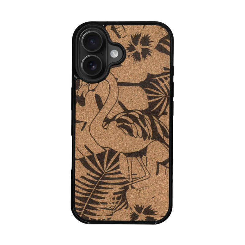 Coque iPhone 16 - Le Flamant Rose