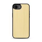 Coque de protection en bois véritable fabriquée en France pour  sans gravure avec un design minimaliste et moderne