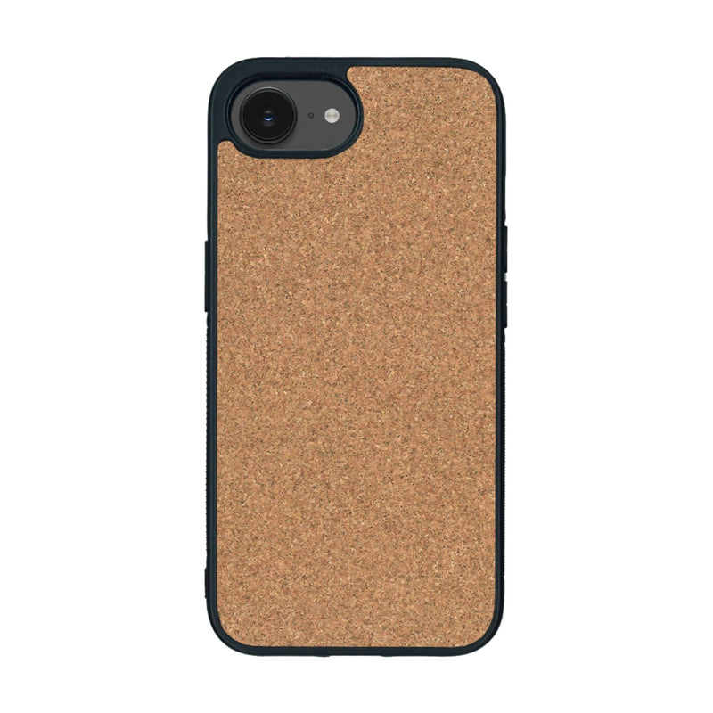 Coque de protection en bois véritable fabriquée en France pour iPhone 16e sans gravure avec un design minimaliste et moderne