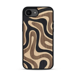 Coque de protection en bois véritable fabriquée en France pour  alliant plusieurs essences de bois pour représenter une ondulation