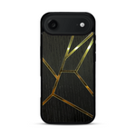 Coque de protection en bois véritable fabriquée en France pour  alliant plusieurs essences de bois pour représenter des fragments design