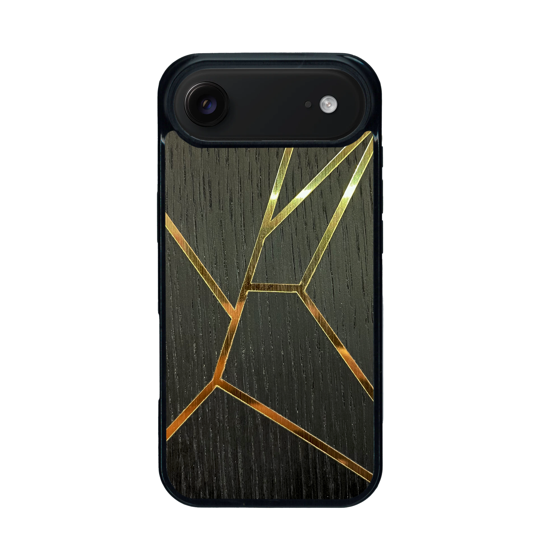 Coque de protection en bois véritable fabriquée en France pour iPhone 17 Air alliant plusieurs essences de bois pour représenter des fragments design
