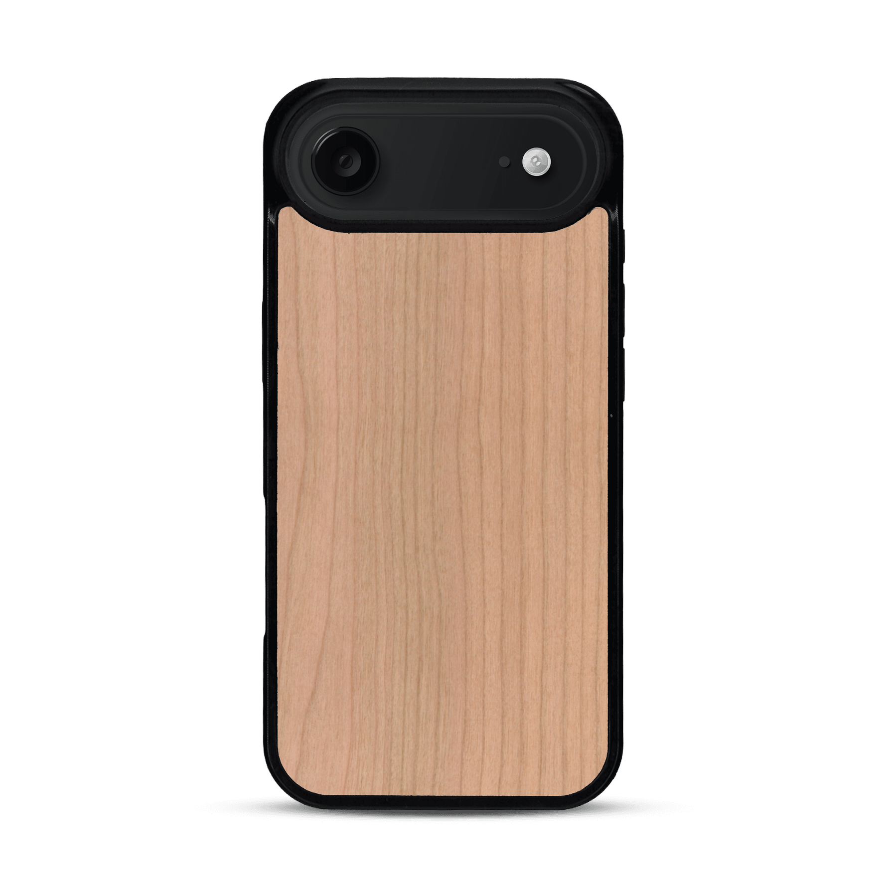 Coque de protection en bois véritable fabriquée en France pour  sans gravure avec un design minimaliste et moderne
