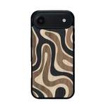 Coque de protection en bois véritable fabriquée en France pour iPhone 17 Air alliant plusieurs essences de bois pour représenter une ondulation