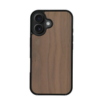 Coque de protection en bois véritable fabriquée en France pour iPhone 17 sans gravure avec un design minimaliste et moderne