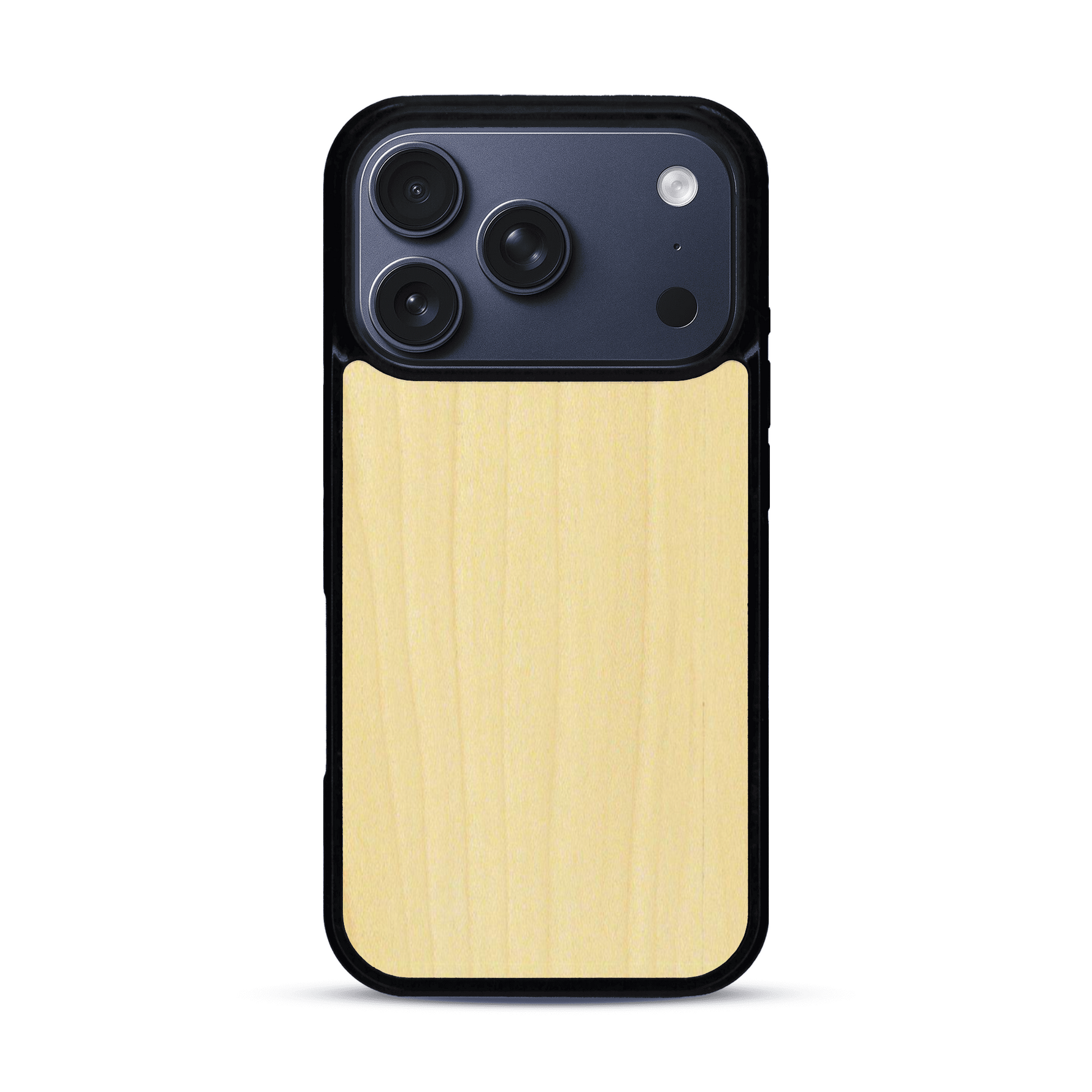 Coque de protection en bois véritable fabriquée en France pour  sans gravure avec un design minimaliste et moderne
