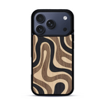 Coque de protection en bois véritable fabriquée en France pour  alliant plusieurs essences de bois pour représenter une ondulation