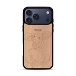 Coque de protection en bois véritable fabriquée en France pour  avec gravure personnalisée à partir d'une photo, d'une image, d'un logo, des initials ou d'une phrase