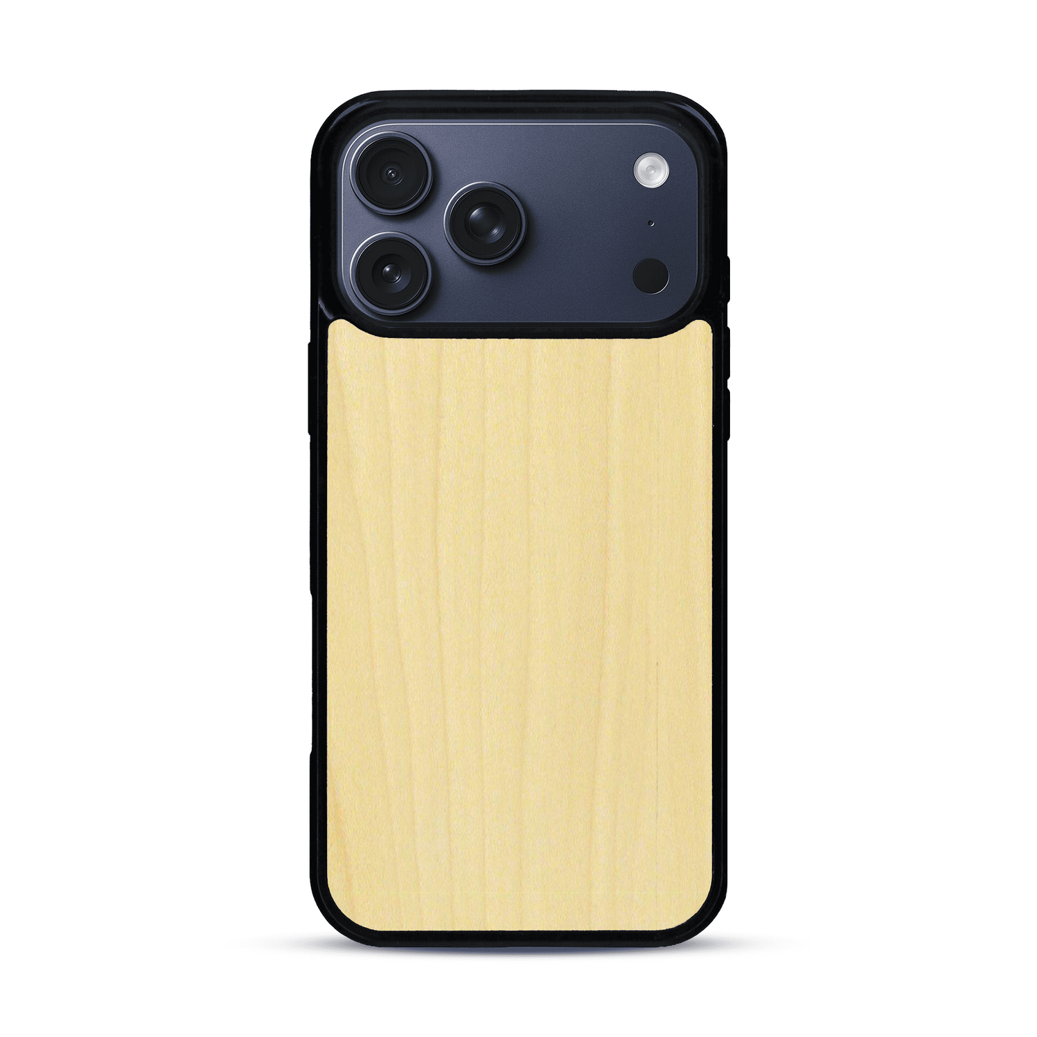 Coque de protection en bois véritable fabriquée en France pour  sans gravure avec un design minimaliste et moderne