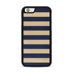 Coque de protection en bois véritable fabriquée en France pour  alliant plusieurs essences de bois pour représenter une marinière