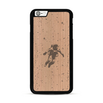 Coque de protection en bois véritable fabriquée en France pour  sur le thème des astronautes