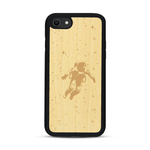 Coque de protection en bois véritable fabriquée en France pour  sur le thème des astronautes