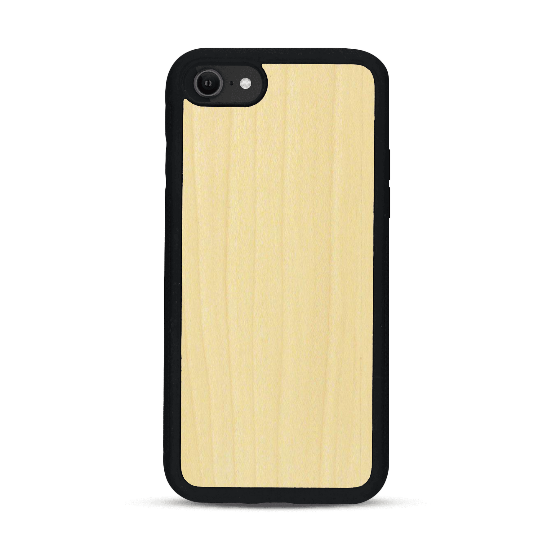 Coque de protection en bois véritable fabriquée en France pour  sans gravure avec un design minimaliste et moderne