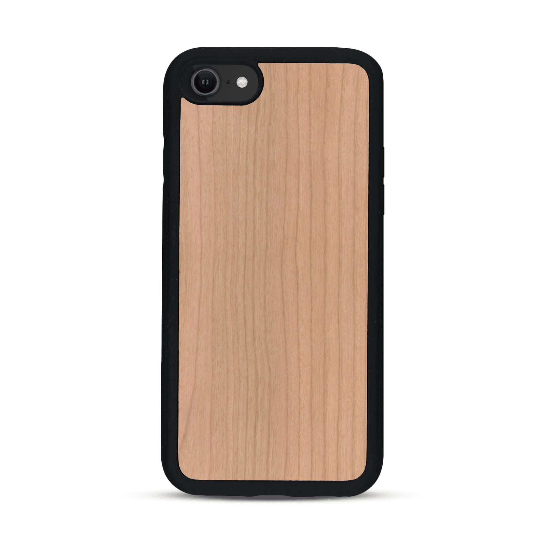 Coque de protection en bois véritable fabriquée en France pour  sans gravure avec un design minimaliste et moderne