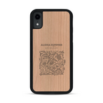 Coque de protection en bois véritable fabriquée en France pour  sur le thème de la plage, de l'été et vanlife.