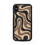 Coque de protection en bois véritable fabriquée en France pour  alliant plusieurs essences de bois pour représenter une ondulation
