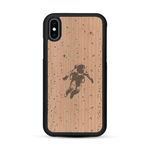 Coque de protection en bois véritable fabriquée en France pour  sur le thème des astronautes