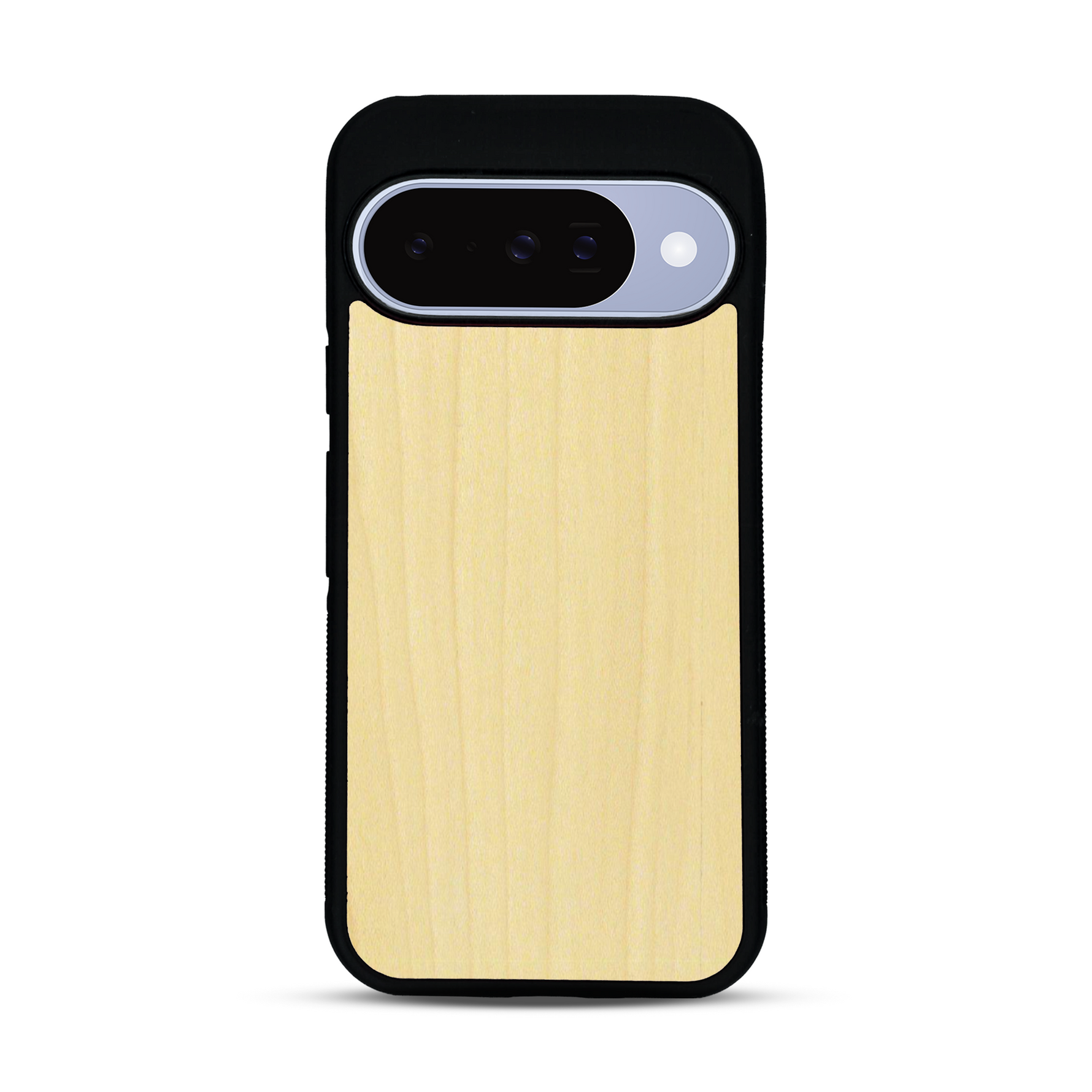 Coque de protection en bois véritable fabriquée en France pour  sans gravure avec un design minimaliste et moderne