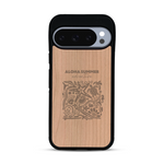 Coque de protection en bois véritable fabriquée en France pour  sur le thème de la plage, de l'été et vanlife.
