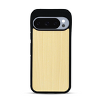 Coque de protection en bois véritable fabriquée en France pour  sans gravure avec un design minimaliste et moderne