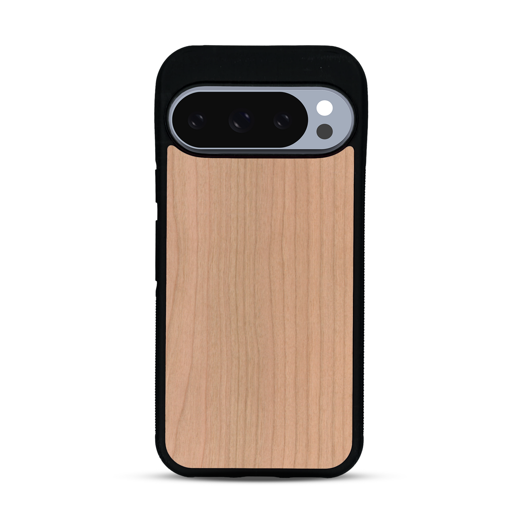 Coque de protection en bois véritable fabriquée en France pour  sans gravure avec un design minimaliste et moderne