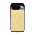 Coque de protection en bois véritable fabriquée en France pour  avec gravure personnalisée à partir d'une photo, d'une image, d'un logo, des initials ou d'une phrase