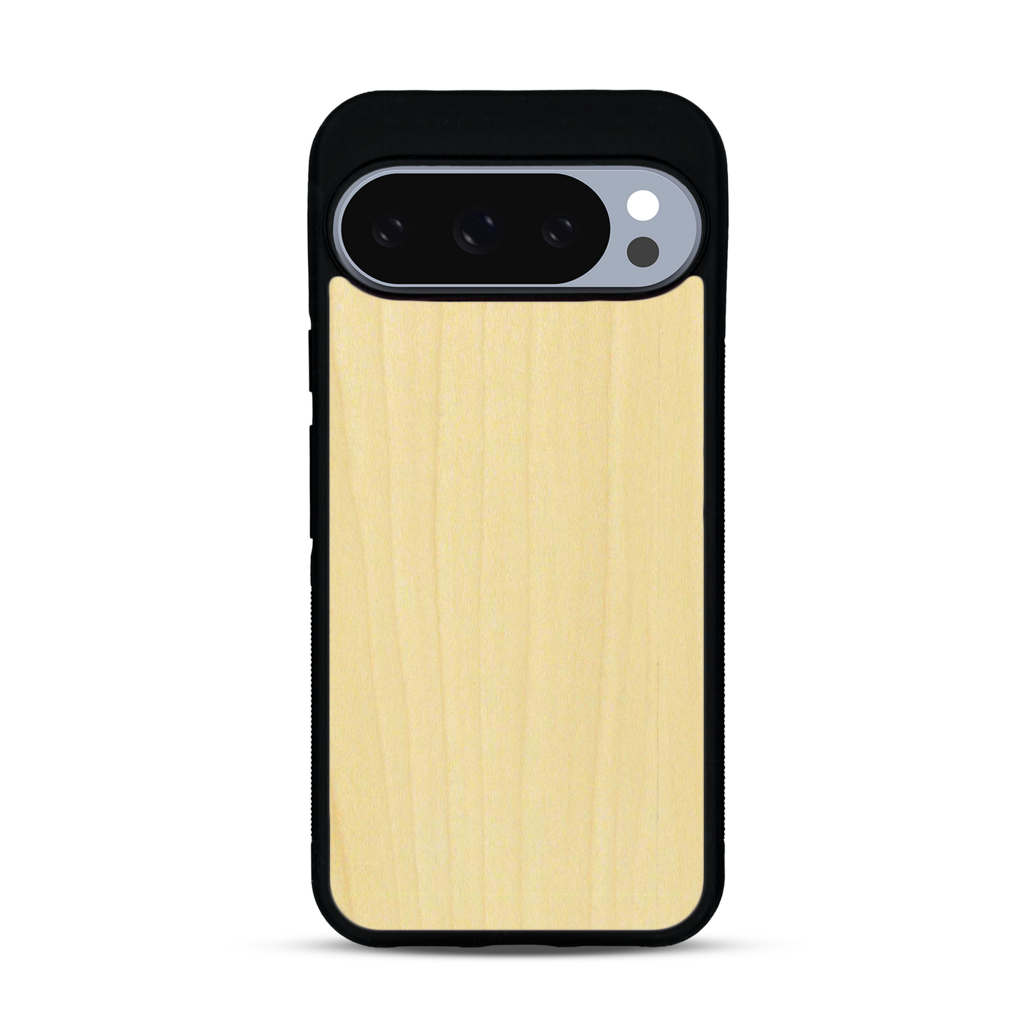 Coque de protection en bois véritable fabriquée en France pour  sans gravure avec un design minimaliste et moderne