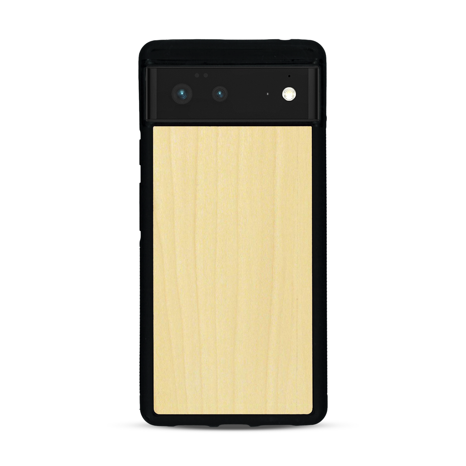 Coque de protection en bois véritable fabriquée en France pour  sans gravure avec un design minimaliste et moderne